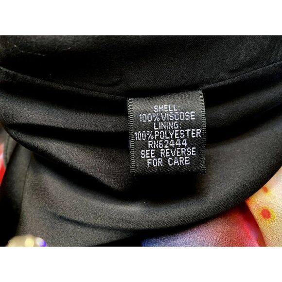 Artelier Nicole Miller Watercolor Print Empire Maxi Dress Sz 4 Deep V-Neck - Picture 8 of 8